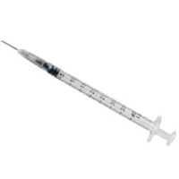 Insulinspritze 1 ml U-40 mit aufgesetzter Kanüle
